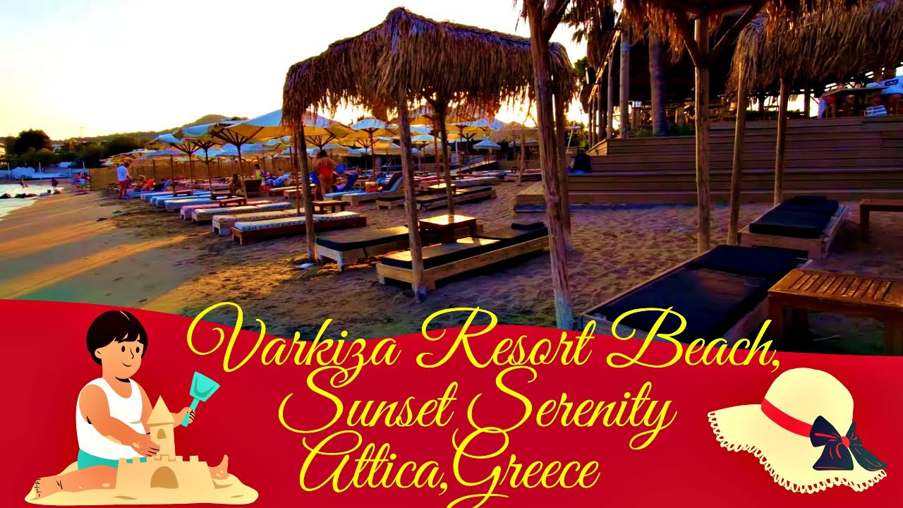 🌆Varkiza Resort Beach,Attica:🌇Sunset Serenity by the Azure Waters!Revel in the Colors of Dusk!🎨