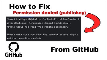 Fix GitHub Error Permission denied (publickey) | SSH Error Step by Step guide