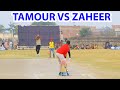 Tamour mirza vs zaheer kaliya big match in tape ball cricke best match best six tm best batting