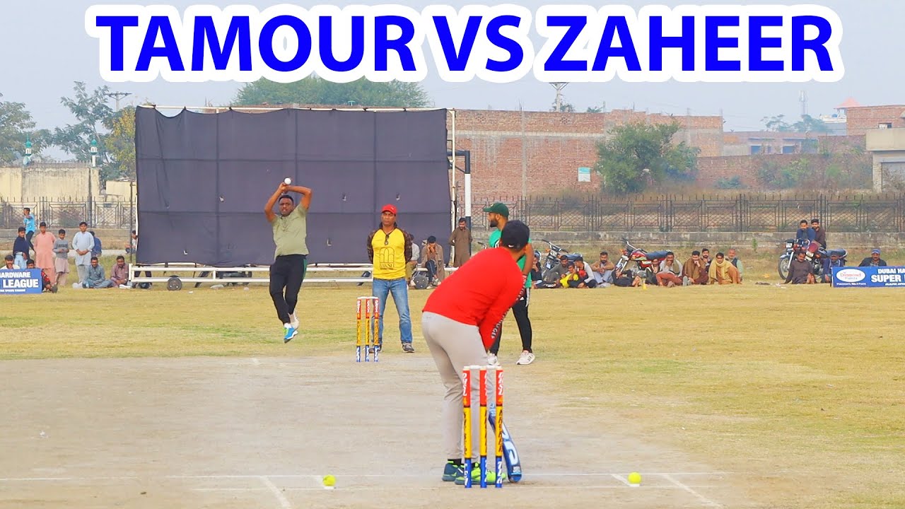 TAMOUR MIRZA VS ZAHEER KALIYA BIG MATCH IN TAPE BALL CRICKE BEST MATCH ...