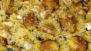 Restaurant Style Egg Biryani | Egg and Paneer Dum Biryani | Anda Biryani | Quick Egg Biryani Recipe