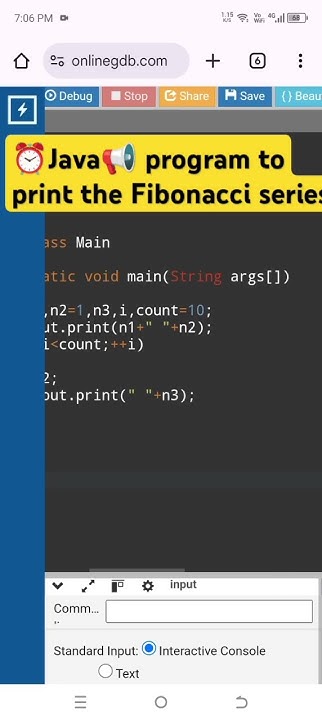 Java program to print the Fibonacci series #coding #code #java # ...