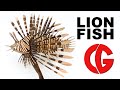 Wood Carving a Lionfish - Art, Sculpture