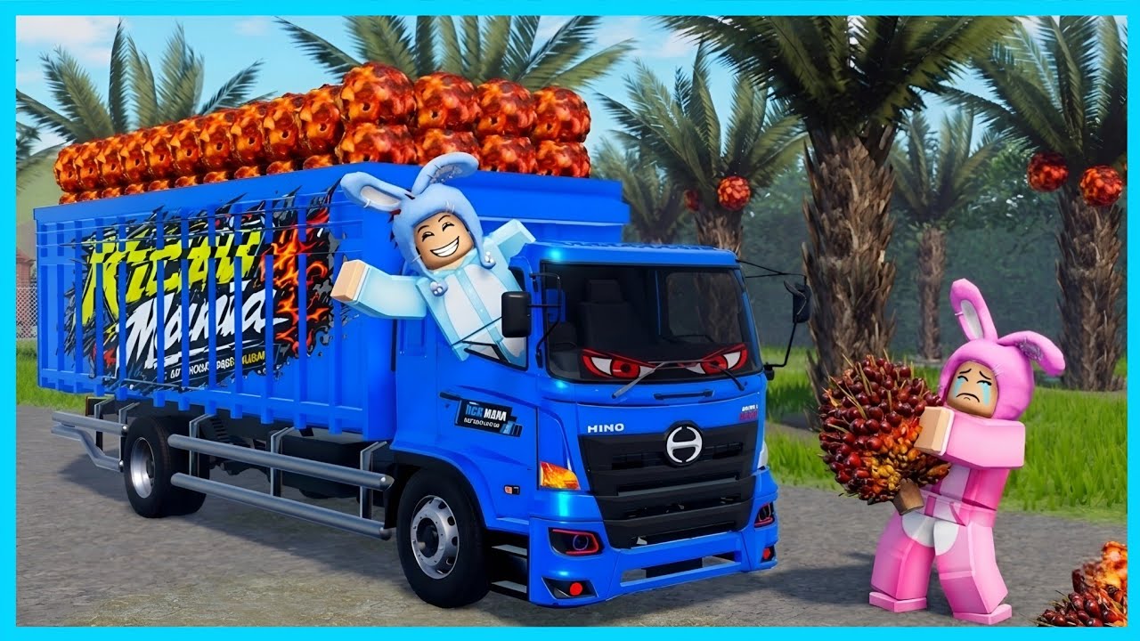 MIPAN & ZUZUZU Kerja Antar Kelapa Sawit Pake Truk! ROBLOX