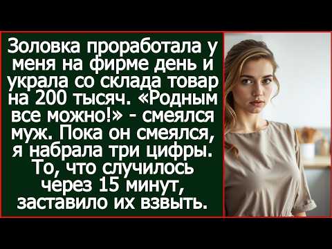 Родным все можно! Смеялся муж, когда золовка устроилась ко мне на фирму и вынесла товар на 230 тыс.
