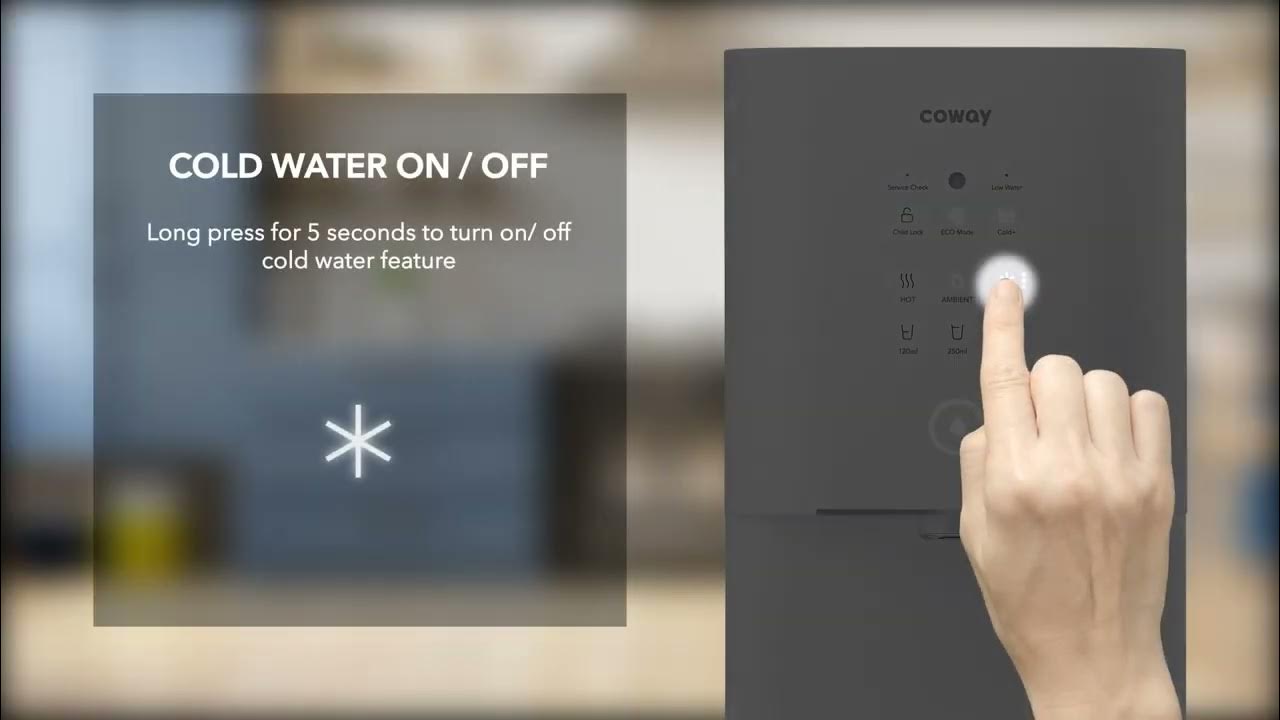 How To Use Coway Glaze CHP6310L Water Purifier Operation VideoCoway