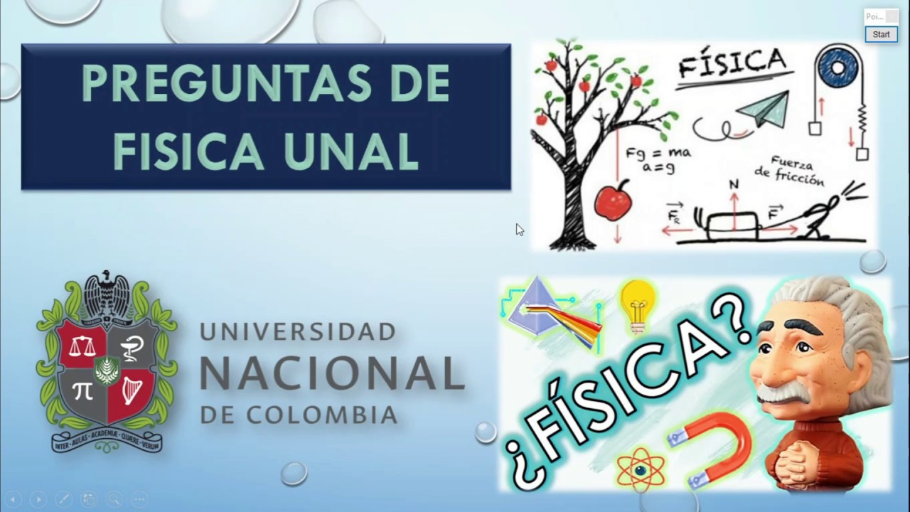 6 Preguntas de física (Dinámica) tipo examen de admisión UNAL