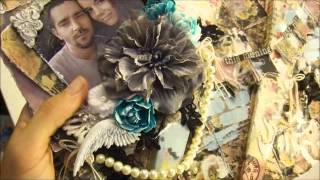 Romance Novel Layout & Shadow Box Canvas Pt 1