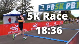 5K Race - 18:36 - Better!