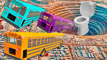 TOP 100 BeamNG Drive Crashes – School Bus Jumps, Bus Crash Tests, Crazy Crashes