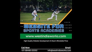 High Quality Website U0026 Web Application Development For Sports U0026 Cricket Academies