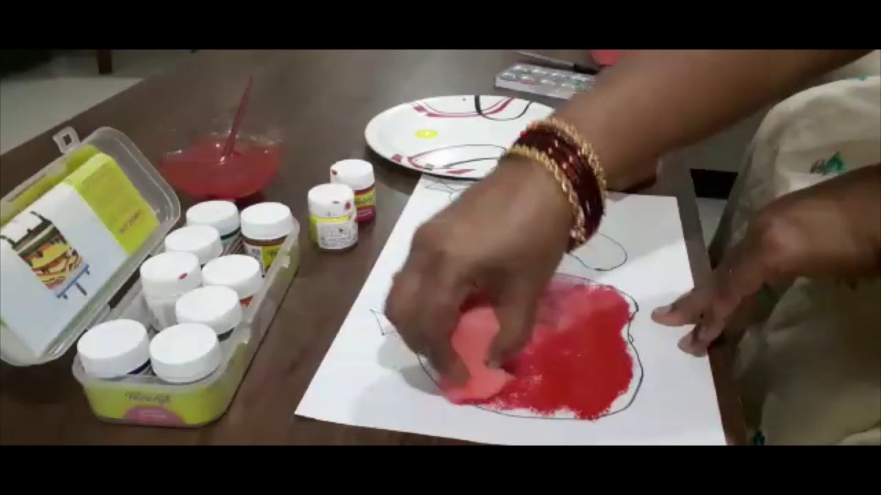 Sponge Dabbing Art YouTube