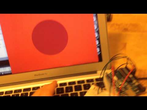 ArduinoからProcessingへ複数のデータを送信のテスト