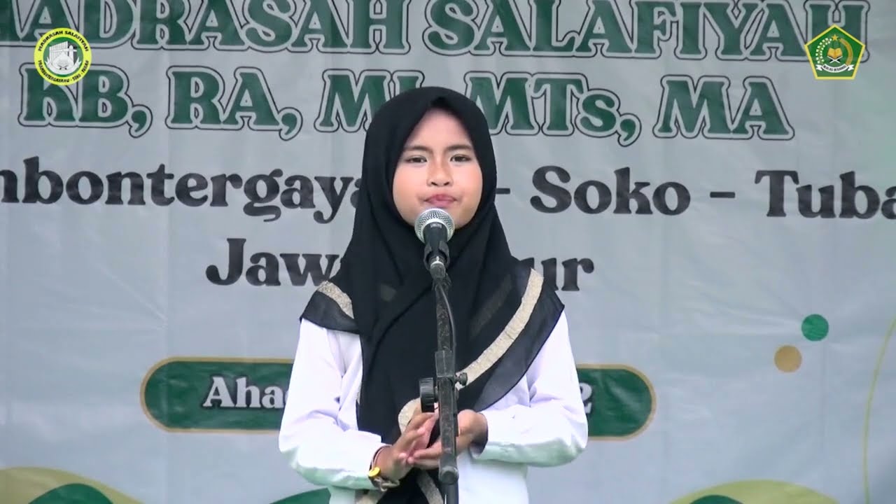 PILDACIL LANTANG MENGHORMATI GURU OLEH SISWI KELAS 3 MI SALAFIYAH PRAMBONTERGAYANG