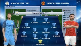 Best Formation Manchester City Of Pes 2018 - Youtube