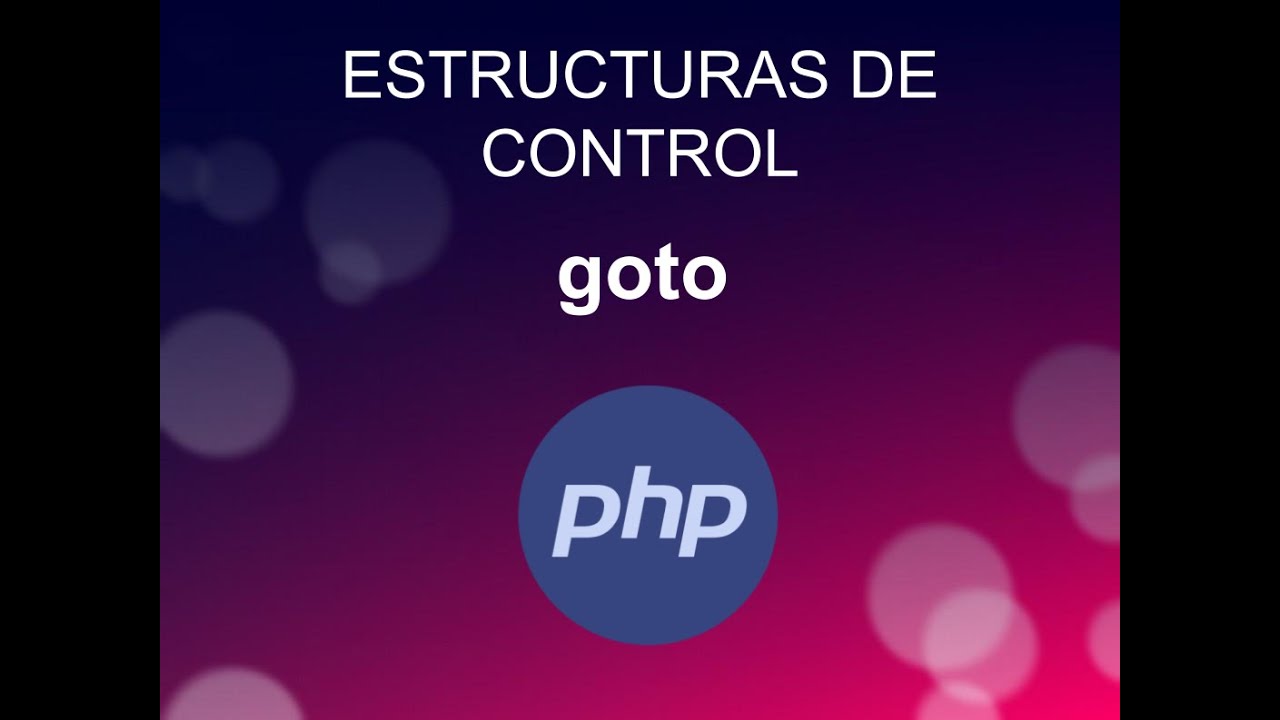 25 GOTO Curso PHP YouTube
