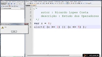 Universidade XTI - Curso Online JavaScript - Aula 11 - Operadores Lógicos