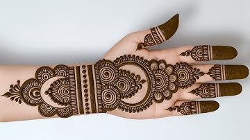 Full hand mehndi design arabic simple and easy | front hand mehndi design | mehndi design | mehandi