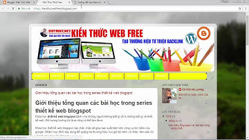 Thiết kế web blogspot-Bài 7:Tạo thanh menu đa cấp cho blogspot