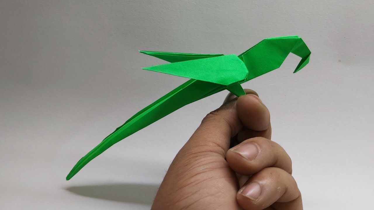 Origami Parrot Easy Origami Paper Work Bird Origami YouTube