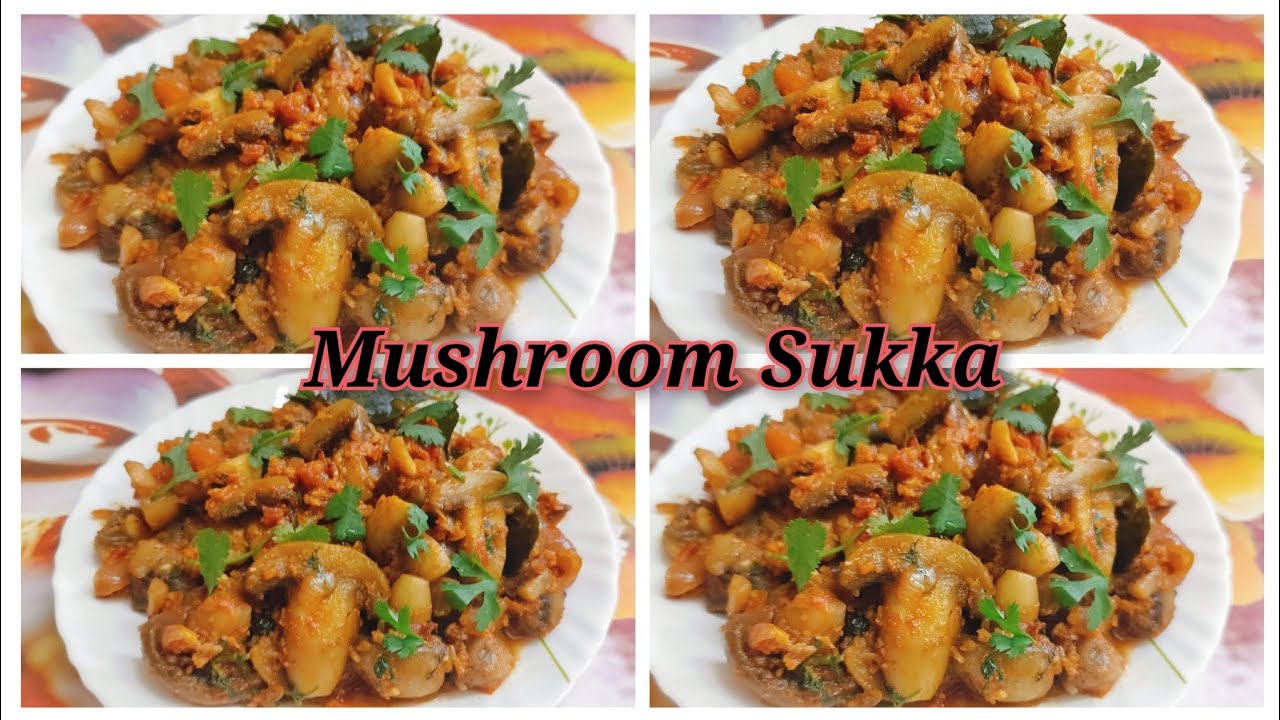 Quick & Easy Mushroom Sukka ll Mushroom Sukka Recipe in Kannada ll