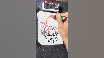 【ASMR】Drawing Goku Black in 40 Sec
