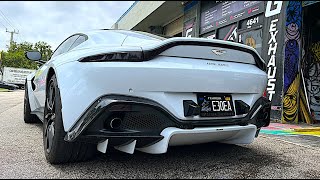 * BRAND NEW * Aston Martin Vantage exhaust sound | custom mid section.