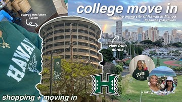 COLLEGE MOVE IN DAY | freshman year @ the university of Hawaii at Manoa!! (+ a dorm tour)