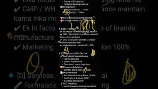 Key features of CMO pharma companies | #Ramuktima #Shorts | CMO companies ke kya kya features hai
