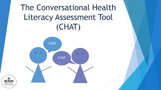 The Conversational Health Literacy Assessment Tool (CHAT)