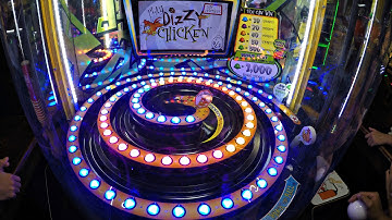 Jackpot Dizzy Chicken Ticket Redemption Arcade Gameplay With Four Kids Playing For The First Time