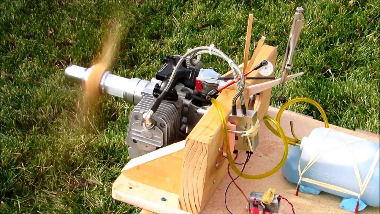 Corsair #44, Running in the Zenoah GT80 - YouTube