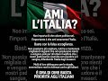 "Ami l'Italia? Non importa di che colore politico sei, l'importante è che ami l'Italia
