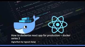 How to dockerize react app for production -docker series 2