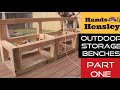Outdoor storage benches | How to build pt1