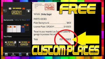 A REALLY EASY WAY TO GET FREE CUSTOM PLATES - GTA ONLINE 1.50