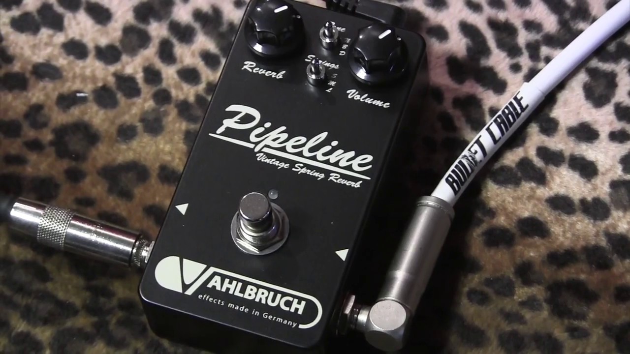 Vahlbruch fx PIPELINE Vintage Spring Reverb pedal demo with