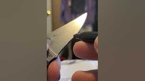 What is the "Sharpie Method"? Best way to find your angles when sharpening! #knives #EDC #sharpening