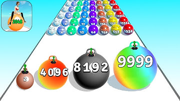 Top Video Tiktok Gameplay - Satisfying Mobile Games Yoga Balls Run, Marble Run, Count Masters...