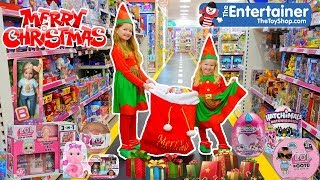 SANTA'S SPECIAL ASSIGNMENT | Elfs Shopping in a Empty Store | The Entertainer | Tons of Toys