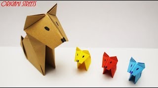 #Оригами #собака из бумаги #Оригами #собака из бумаги