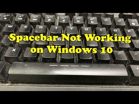 How To Fix Spacebar not working in Windows 10