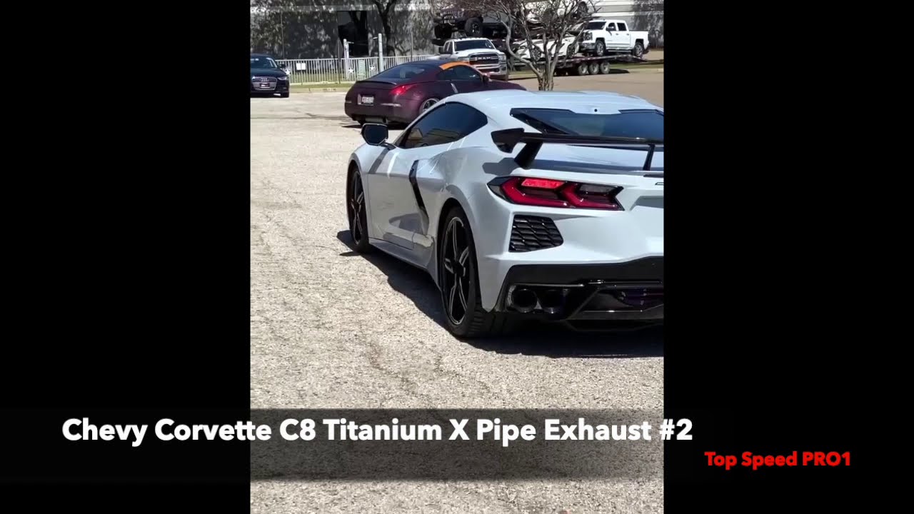 シボレー コルベット C8 チタン製 Xパイプ マフラー 走行サウンド Top