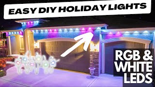 Easy DIY Year Round Lighting // Eufy Permanent Outdoor Lights E120