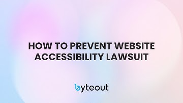 How to prevent web accessibility lawsuit - 2024