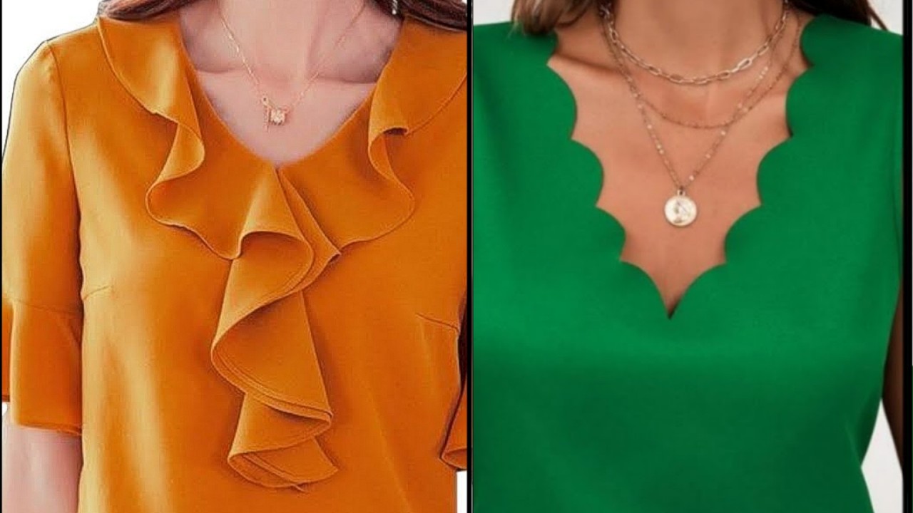 Вы удивитесь, как легко сшить V-образный вырез. Техника шитья. 5 вариантов дизайна.