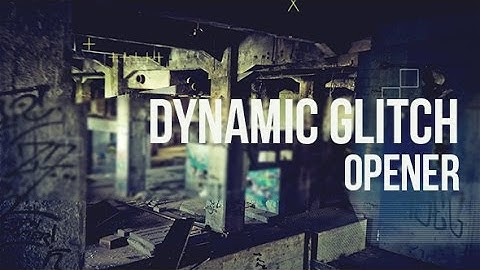 Dynamic Glitch Opener | After Effects Template | Video Displays