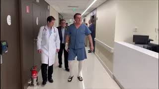 Bolsonaro Publica Vídeo Caminhando De Pernas Abertas Após Cirurgia