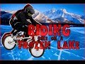 НА ВЕЛОСИПЕДЕ ПО ЗАМЕРШЕМУ ОЗЕРУ!!!|||RIDING A BIKE ON A FROZEN LAKE!!!