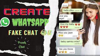How To Make  Fake Whatsapp Chat Conversation /Fake Whatsapp Chat Trick 2022/whatsapp में fake chat screenshot 2